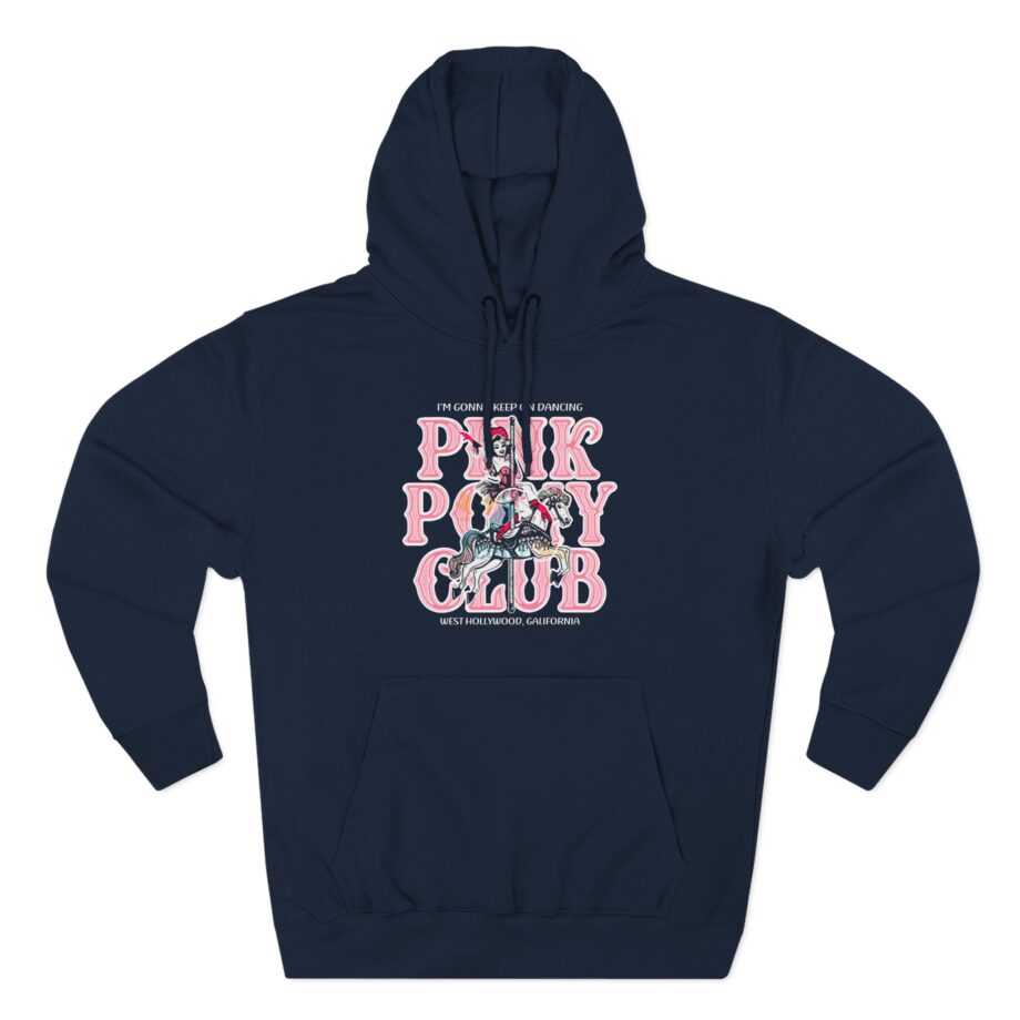 Chappell Roan Im Gonna Keep on Dancing Pink Pony Club Three-Panel Fleece Hoodie