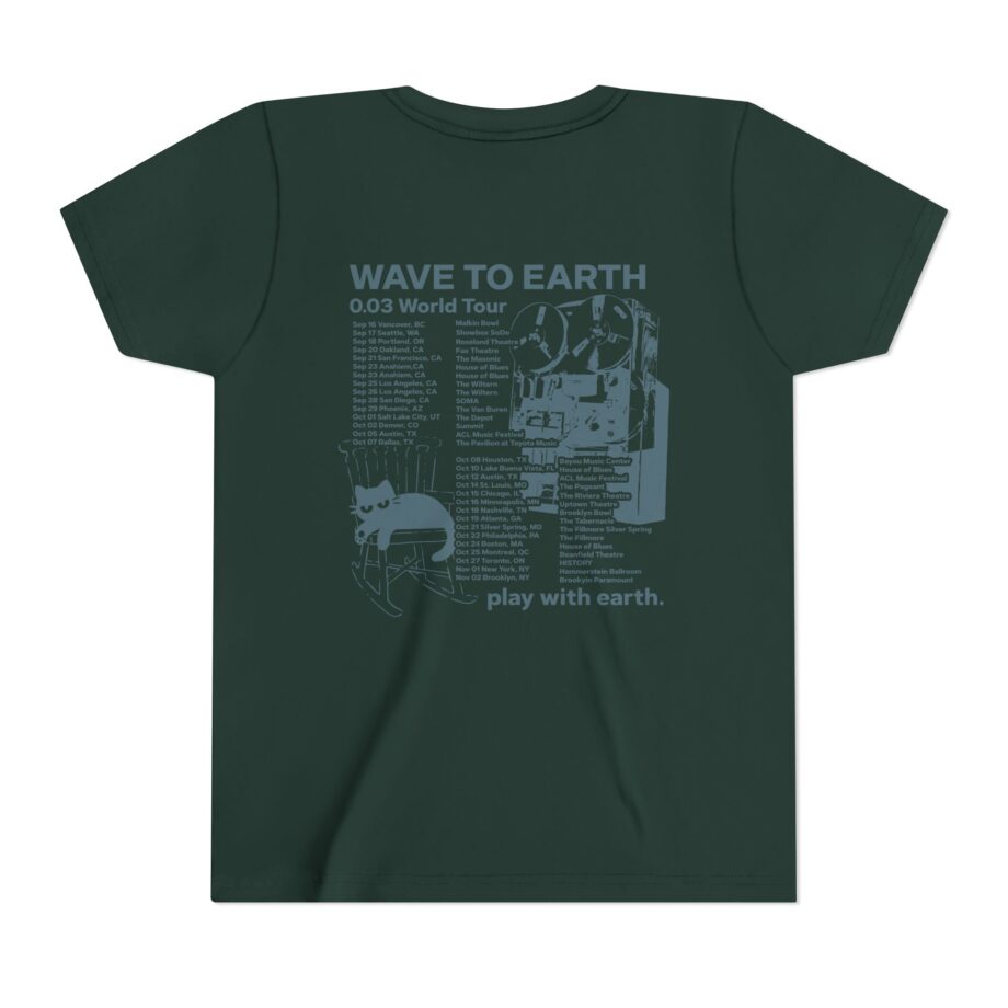 Wave to Earth 0.03 NA Tour Youth Short Sleeve Tee