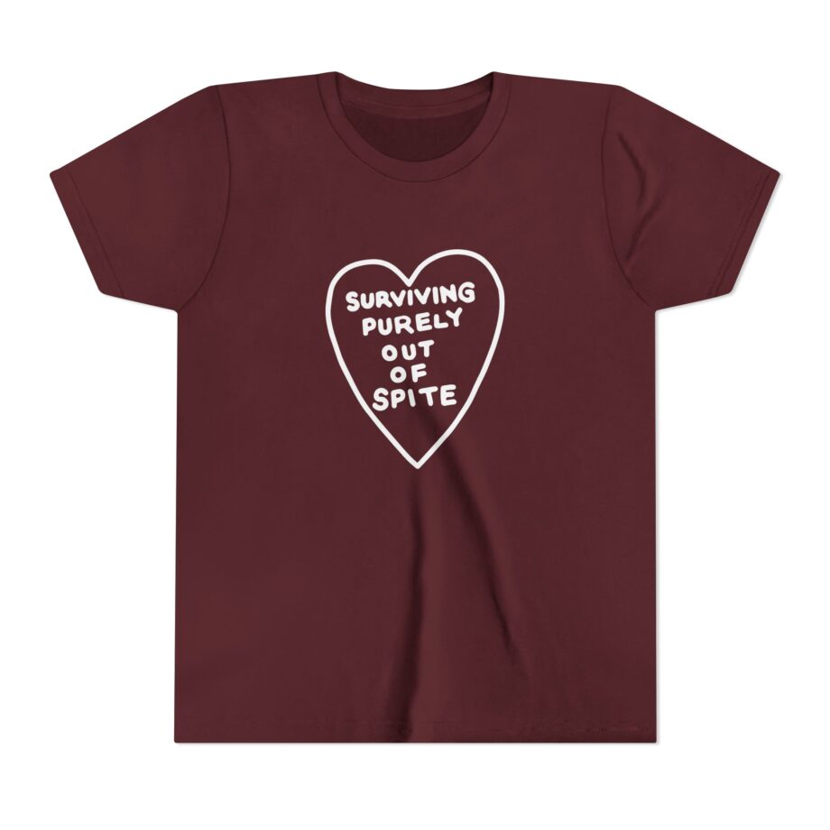 Elyse Myers Surviving Purely Out of Spite Youth Short Sleeve Tee