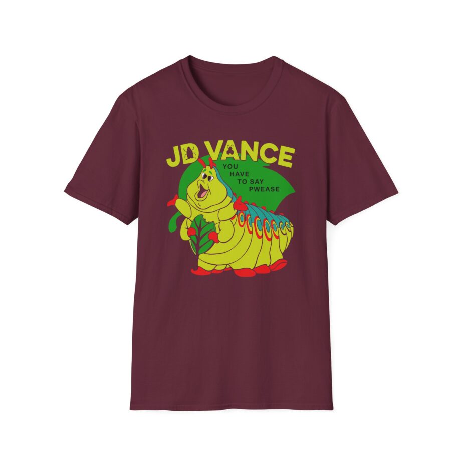 Jd Vance You Have to Say Pwease  Unisex Softstyle T-Shirt