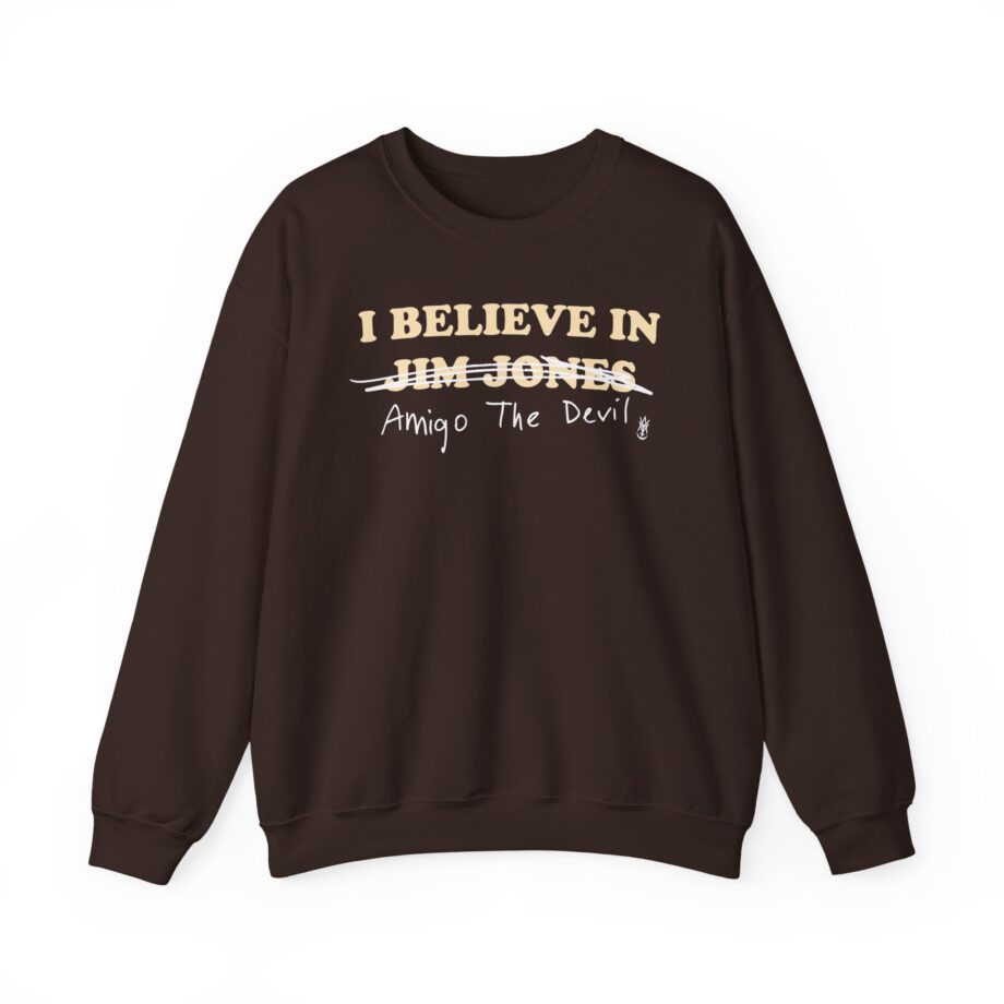 Amigo the Devil I Believe in Jim Jones Unisex Heavy Blend Crewneck Sweatshirt