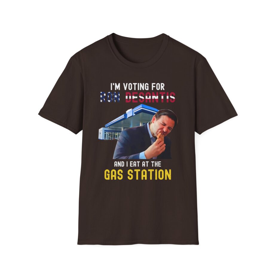 Ron Desantis I'm Voting for and I Eat at the Gas Station Unisex Softstyle T-shirt