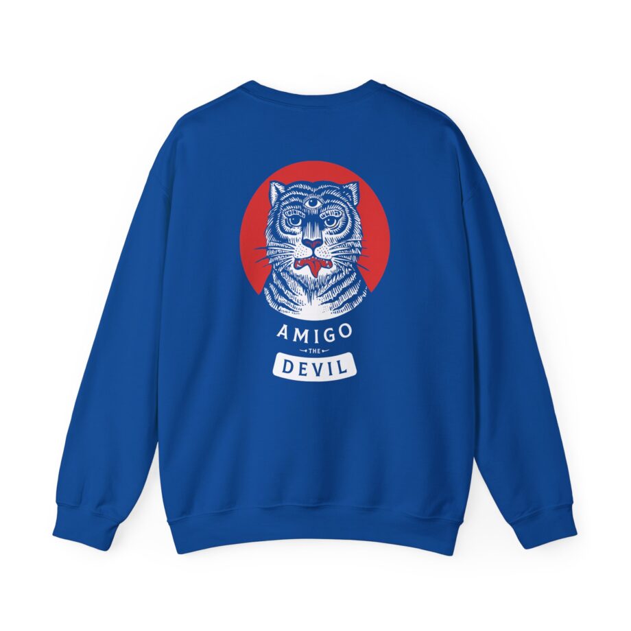 Amigo the Devil Tiger Unisex Heavy Blend Crewneck Sweatshirt