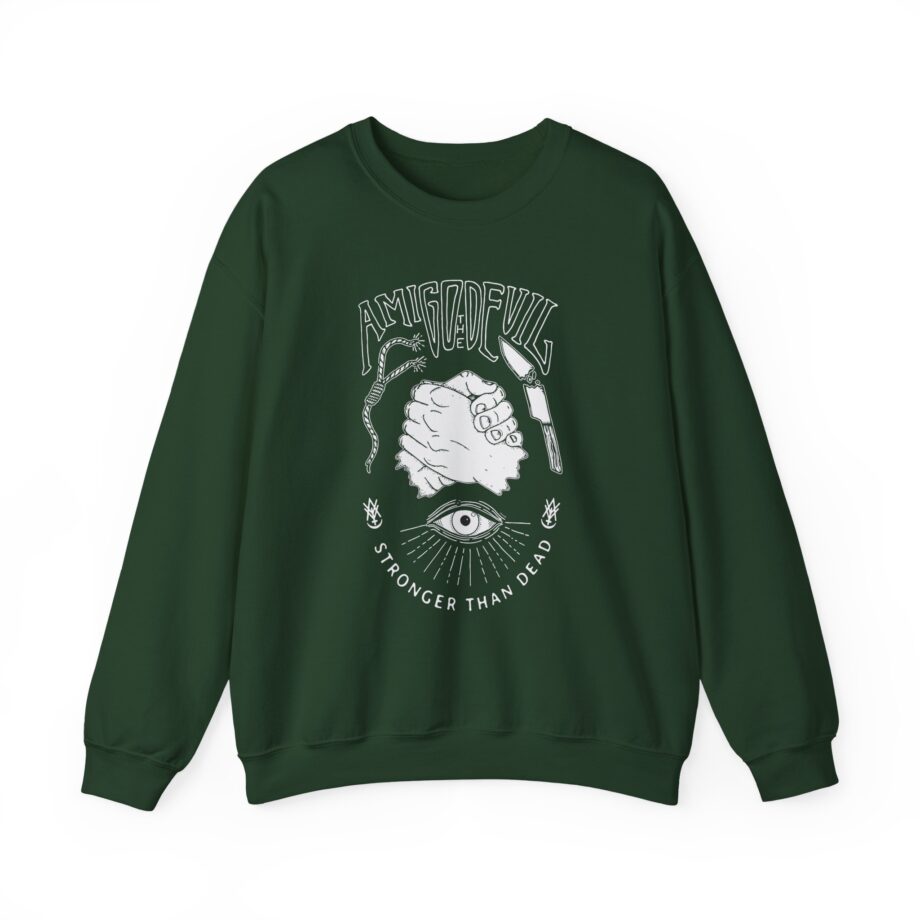 Amigo the Devil Stronger Unisex Heavy Blend Crewneck Sweatshirt