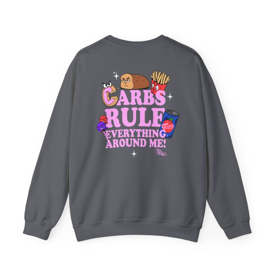 Method Man Carbs Rule Everything Around Me Unisex Heavy Blend Crewneck Sweatshirt