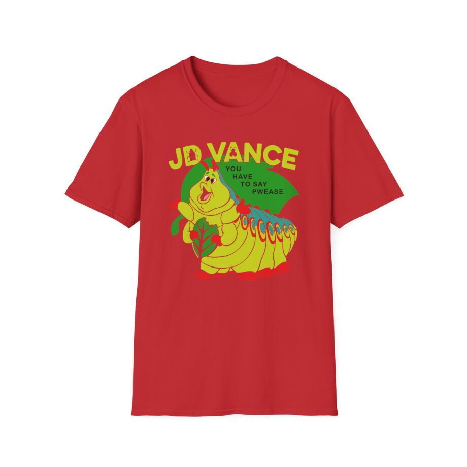 Jd Vance You Have to Say Pwease  Unisex Softstyle T-Shirt
