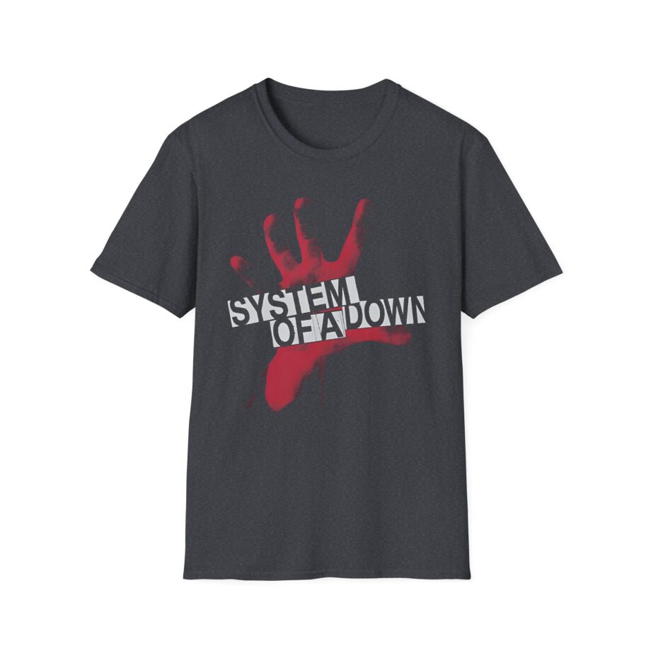 System of a Down Self Titled Red Hand Logo Unisex Softstyle T-Shirt