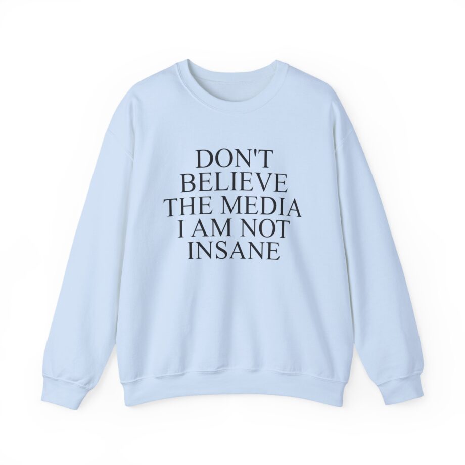 Joost Klein Don't Believe the Media I Am Not Insane Unisex Heavy Blend™ Crewneck Sweatshirt