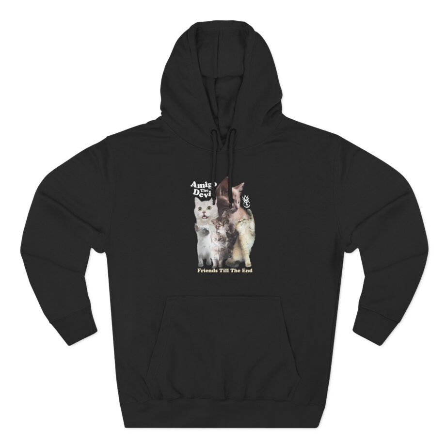 Amigo the Devil  Too Many Puppies Three-Panel Fleece Hoodie