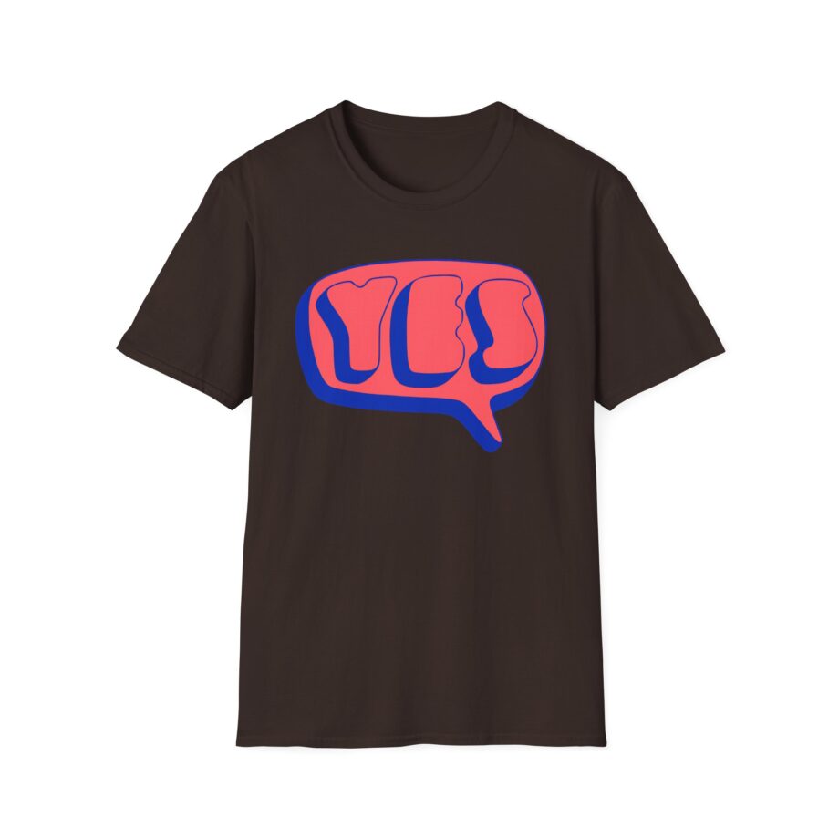 Yes Word Bubble Unisex Softstyle T-shirt