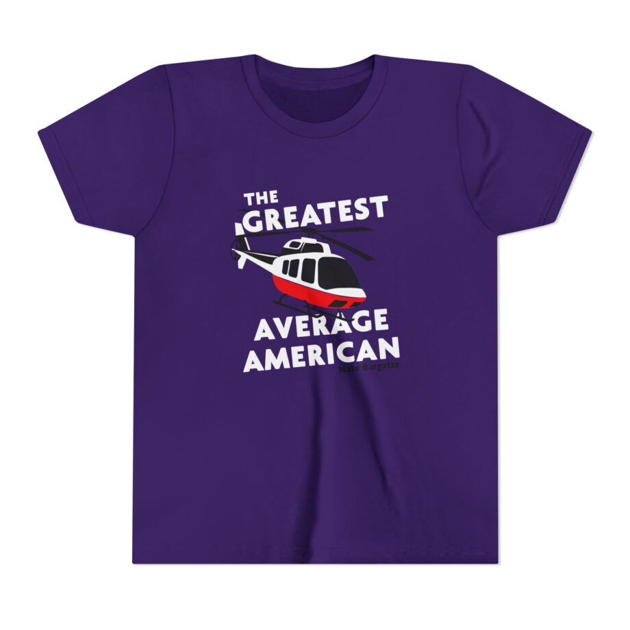 The Greatest Average American Nate Bargatze Youth Short Sleeve Tee