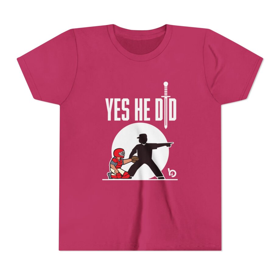Trevor Bauer Yes He Did Youth Short Sleeve Tee