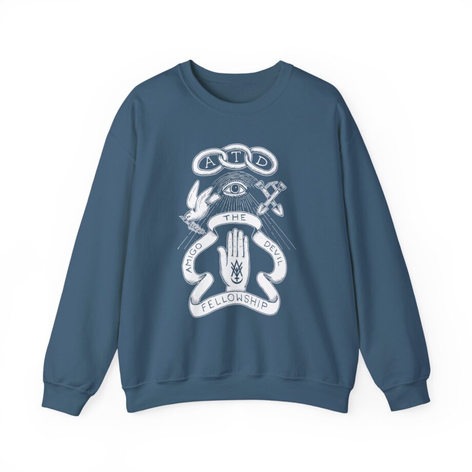 Amigo the Devil  Fellowship Unisex Heavy Blend Crewneck Sweatshirt