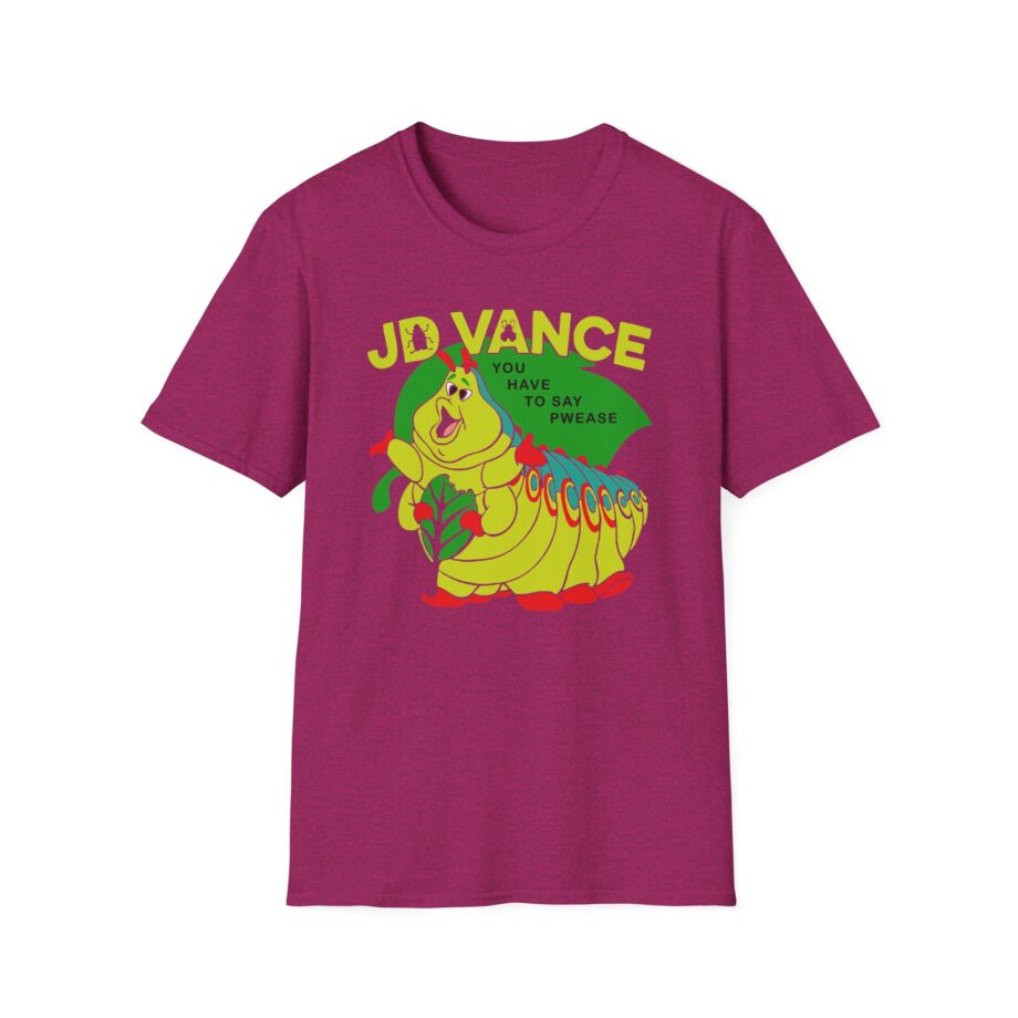 Jd Vance You Have to Say Pwease  Unisex Softstyle T-Shirt