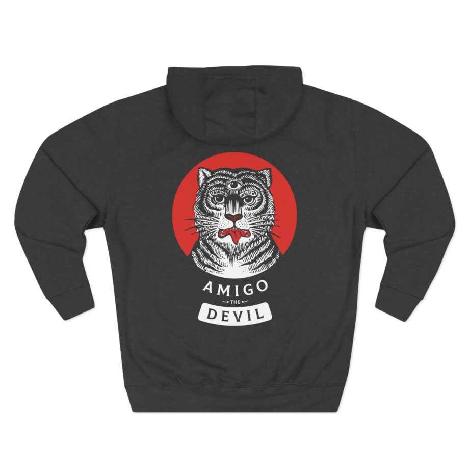 Amigo the Devil Tiger Three-Panel Fleece Hoodie