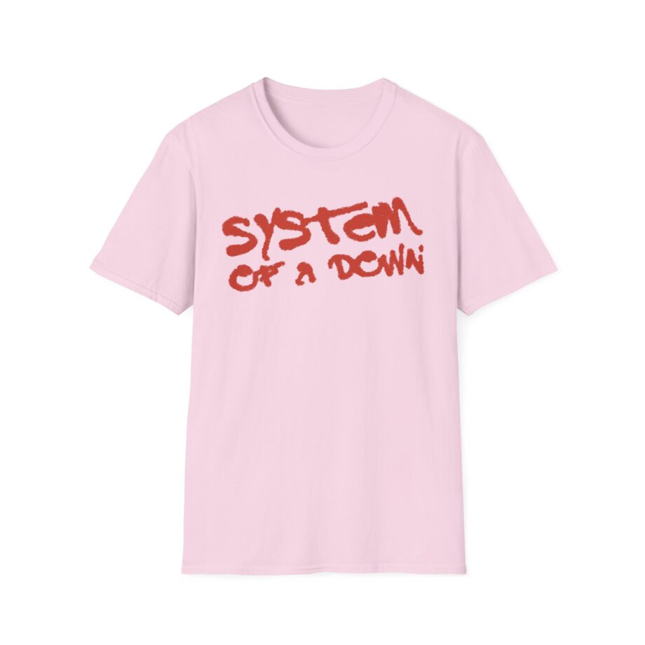 System of a Down Puff Script Unisex Softstyle T-Shirt