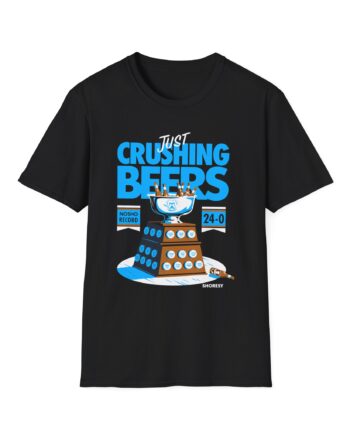 Shoresy Just Crushing Beers Unisex Softstyle T-shirt
