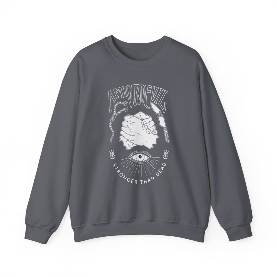 Amigo the Devil Stronger Unisex Heavy Blend Crewneck Sweatshirt