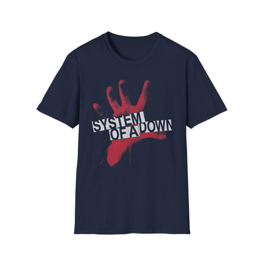 System of a Down Self Titled Red Hand Logo Unisex Softstyle T-Shirt