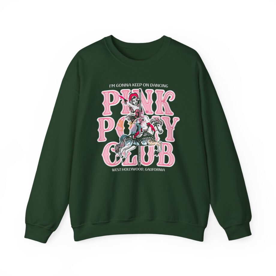 Chappell Roan Im Gonna Keep on Dancing Pink Pony Club Unisex Heavy Blend Crewneck Sweatshirt
