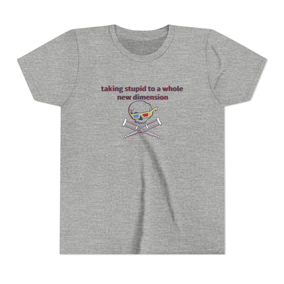 Jackass Taking Stupid to a Whole New Dimension Youth Short Sleeve Tee