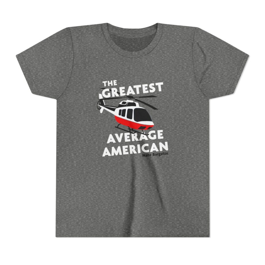 The Greatest Average American Nate Bargatze Youth Short Sleeve Tee