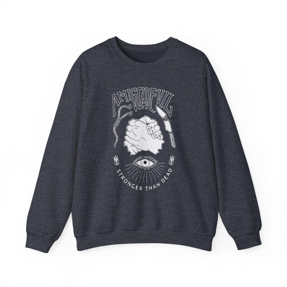 Amigo the Devil Stronger Unisex Heavy Blend Crewneck Sweatshirt