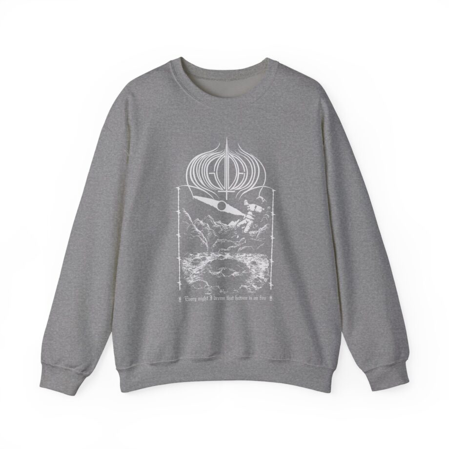 Amigo the Devil  Heavens on Fire Unisex Heavy Blend Crewneck Sweatshirt