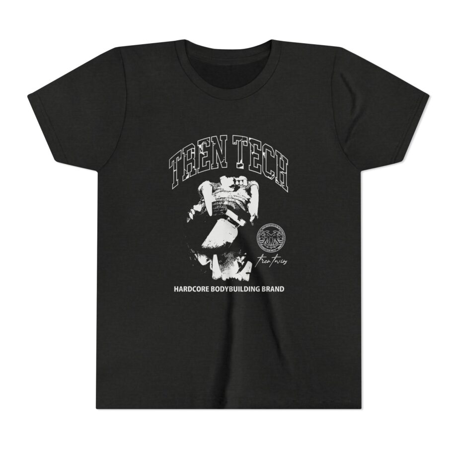 Tren Tech Hardcore Bodybuilding Brand Youth Short Sleeve Tee