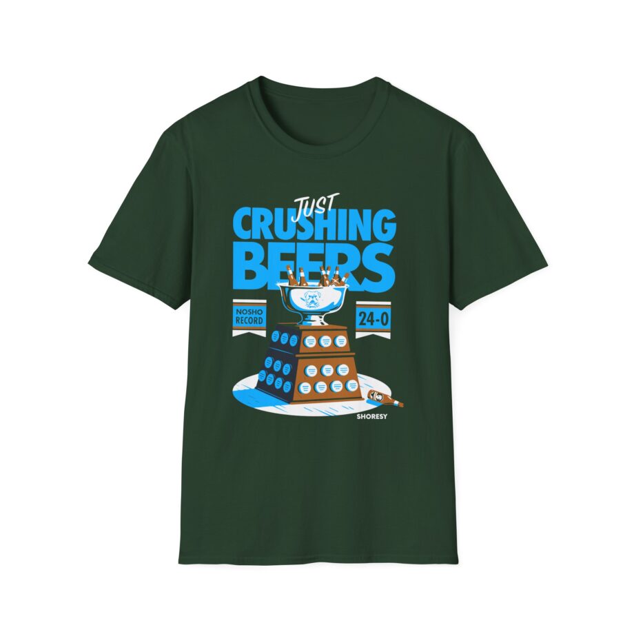 Shoresy Just Crushing Beers Unisex Softstyle T-shirt