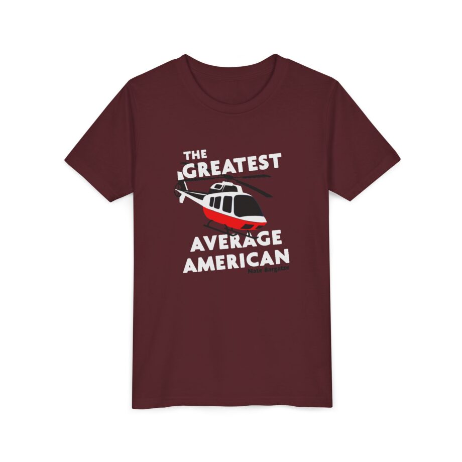 The Greatest Average American Nate Bargatze Youth Short Sleeve Tee