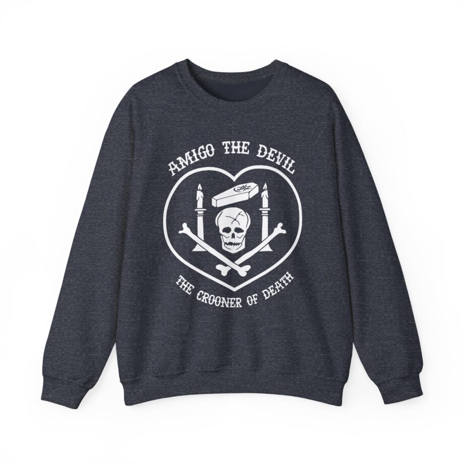 Amigo the Devil Crooner of Death Unisex Heavy Blend Crewneck Sweatshirt