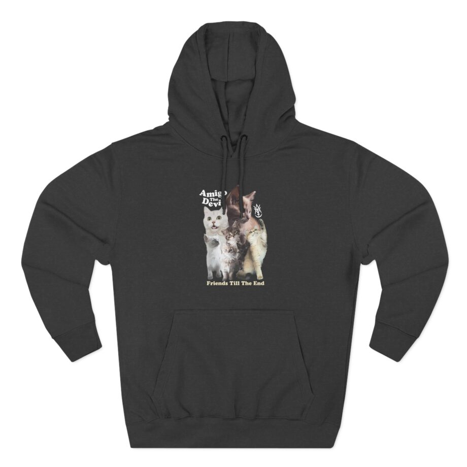 Amigo the Devil  Too Many Puppies Three-Panel Fleece Hoodie
