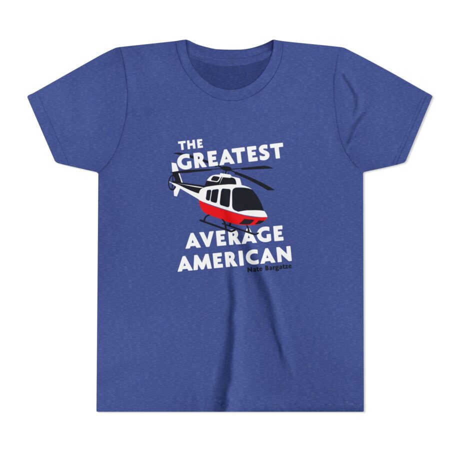The Greatest Average American Nate Bargatze Youth Short Sleeve Tee