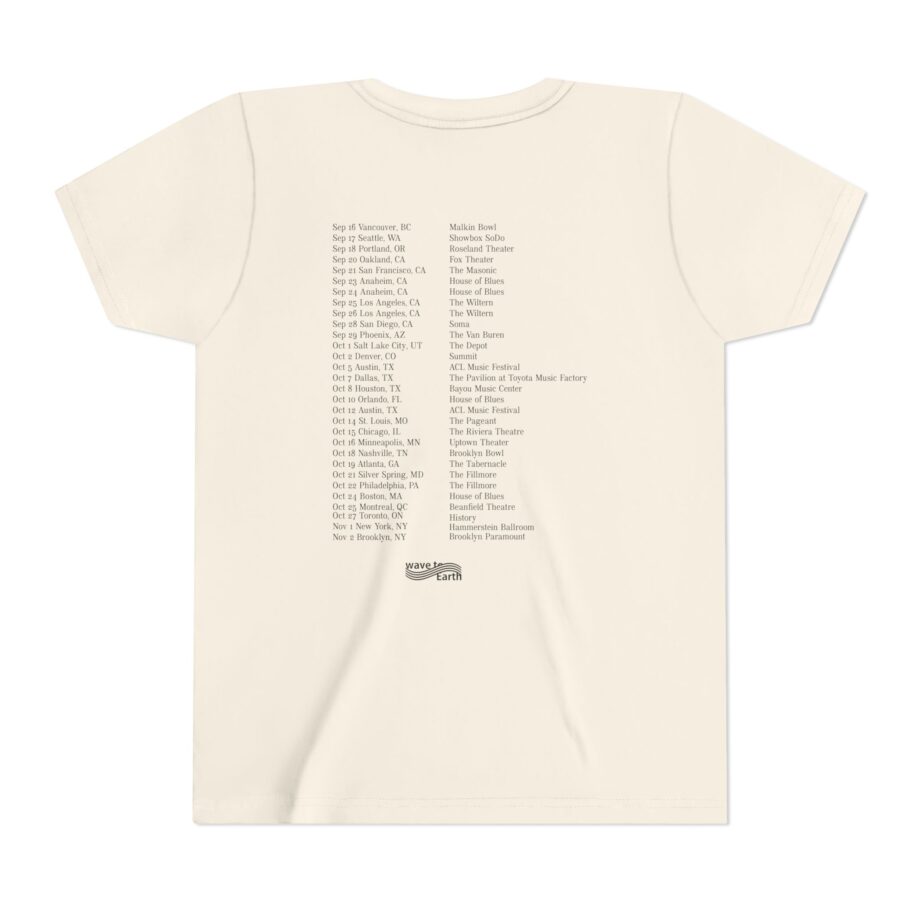 Wave to Earth 0.03 NA Tour  Youth Short Sleeve Tee
