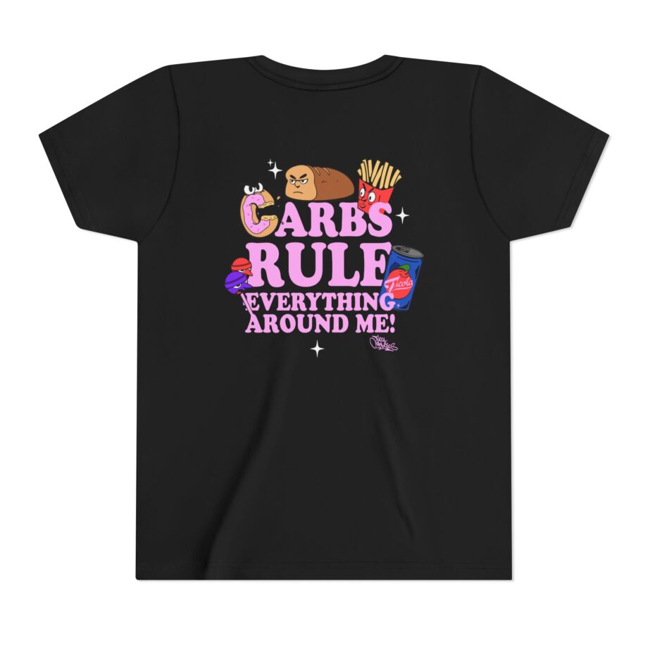 Method Man Carbs Rule Everything Around Me Youth Short Sleeve Tee