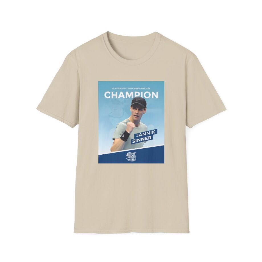 Jannik Sinner Australian Open Men's Singles Champion 2025 Unisex Softstyle T-Shirt