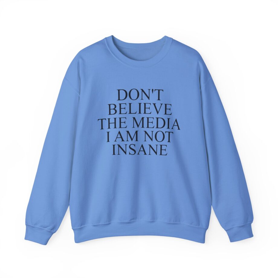 Joost Klein Don't Believe the Media I Am Not Insane Unisex Heavy Blend™ Crewneck Sweatshirt