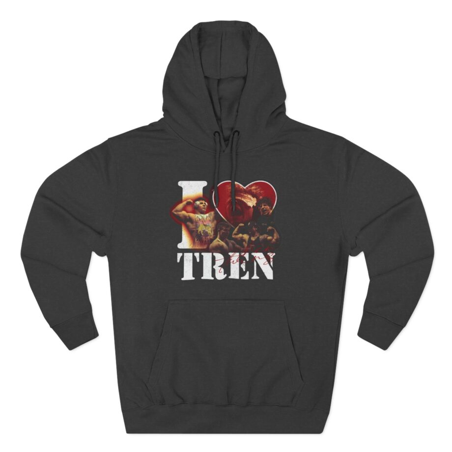 I Love Tren Tren Twins Three-Panel Fleece Hoodie