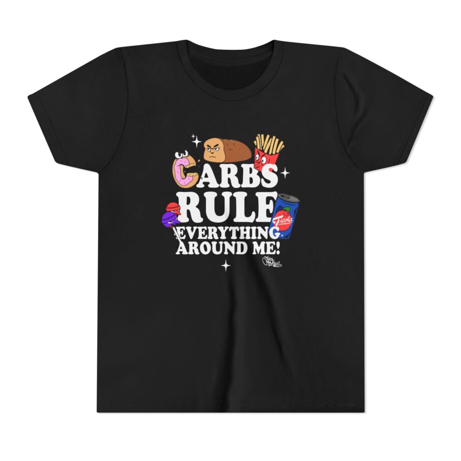 Method Man Carbs Rule Everything Around Me Youth Short Sleeve Tee