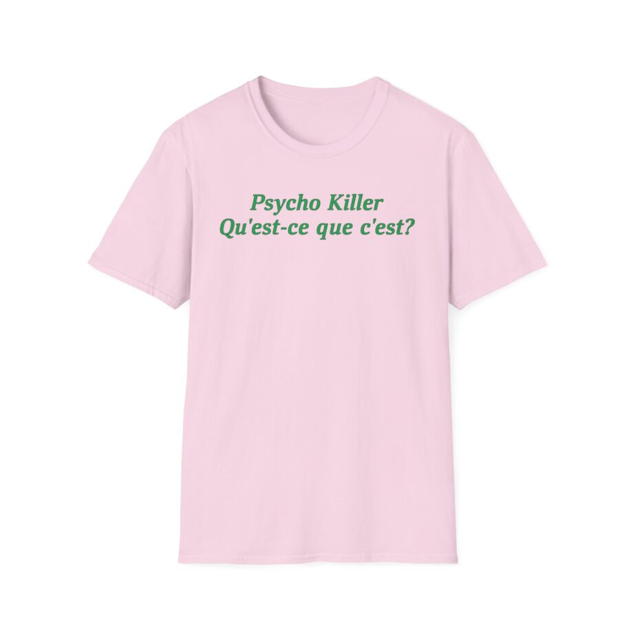 Talking Heads X Miley Psycho Killer Unisex Softstyle T-shirt