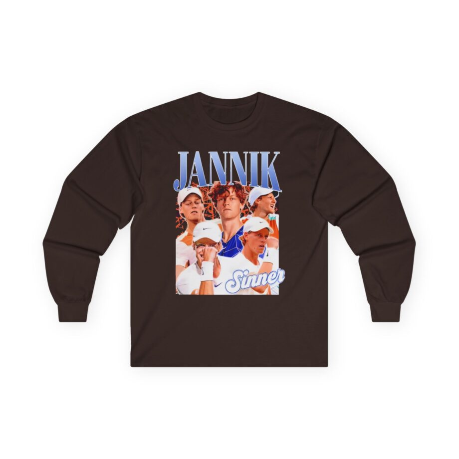 Jannik Sinner Retro Art Unisex Ultra Cotton Long Sleeve Tee