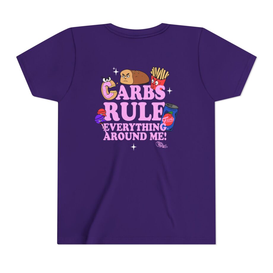 Method Man Carbs Rule Everything Around Me Youth Short Sleeve Tee