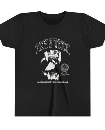 Tren Tech Hardcore Bodybuilding Brand Youth Short Sleeve Tee