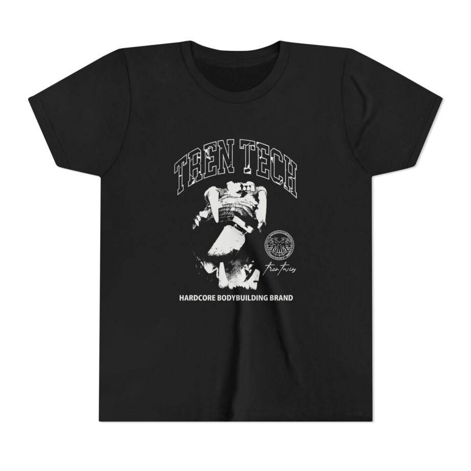 Tren Tech Hardcore Bodybuilding Brand Youth Short Sleeve Tee