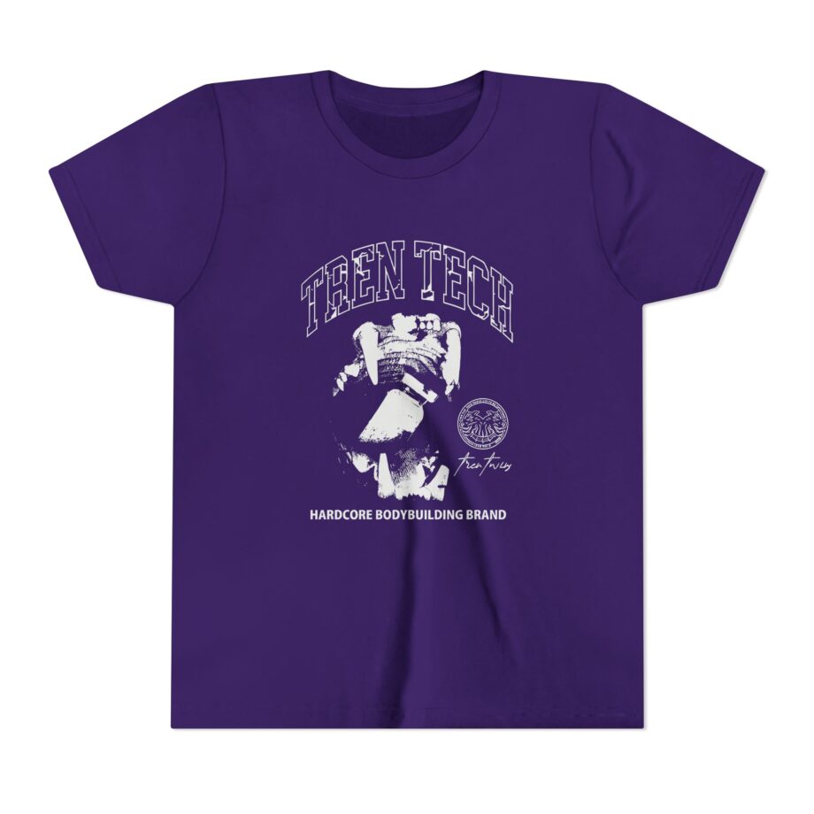 Tren Tech Hardcore Bodybuilding Brand Youth Short Sleeve Tee