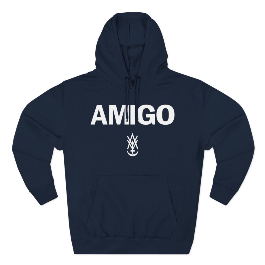 Amigo the Devil Safe for Work Three-Panel Fleece Hoodie