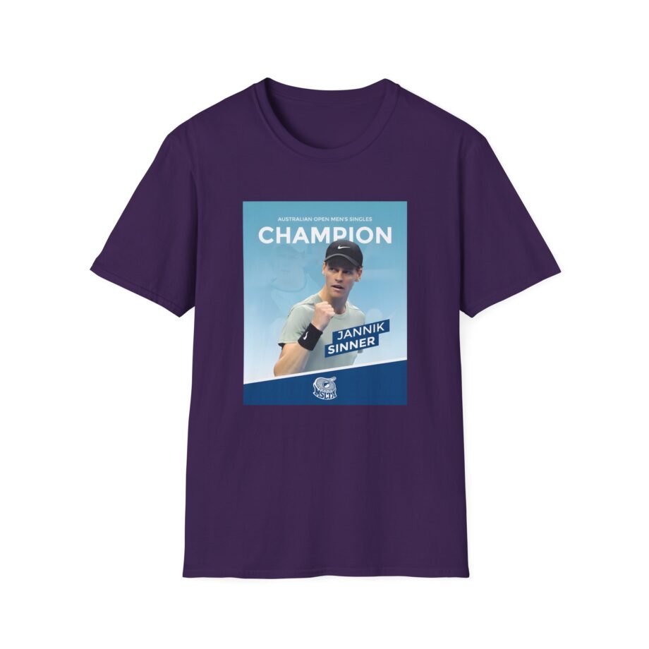 Jannik Sinner Australian Open Men's Singles Champion 2025 Unisex Softstyle T-Shirt