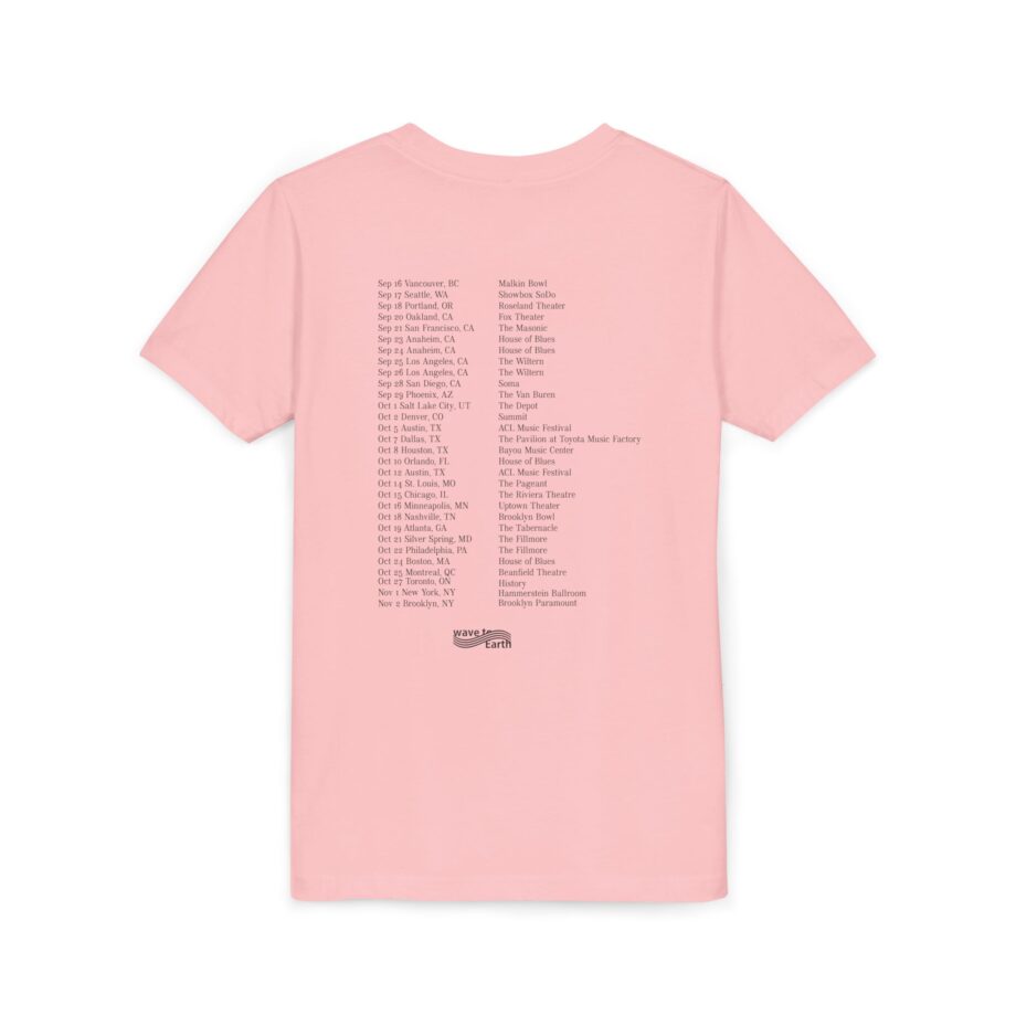 Wave to Earth 0.03 NA Tour  Youth Short Sleeve Tee