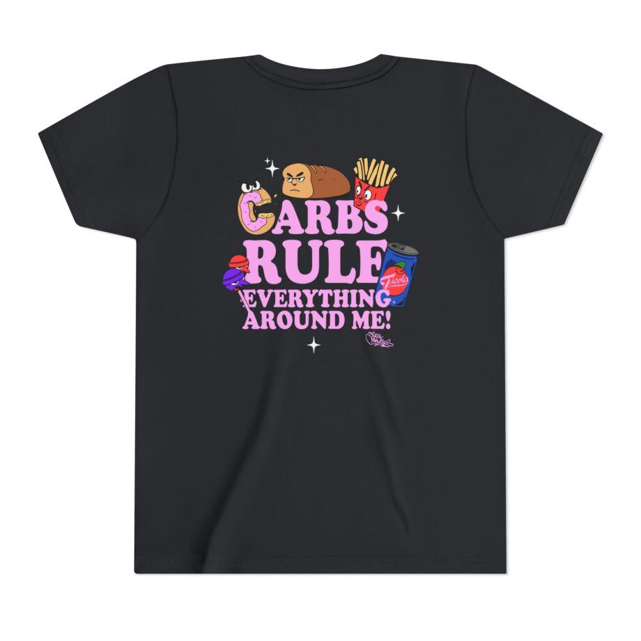 Method Man Carbs Rule Everything Around Me Youth Short Sleeve Tee